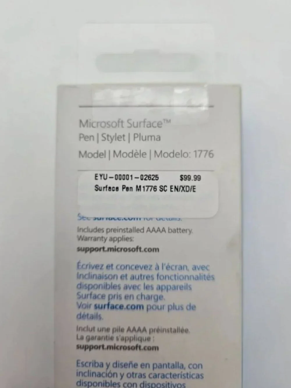 Microsoft Surface Pen in Black – BRAND NEW IN BOX – Model 1776